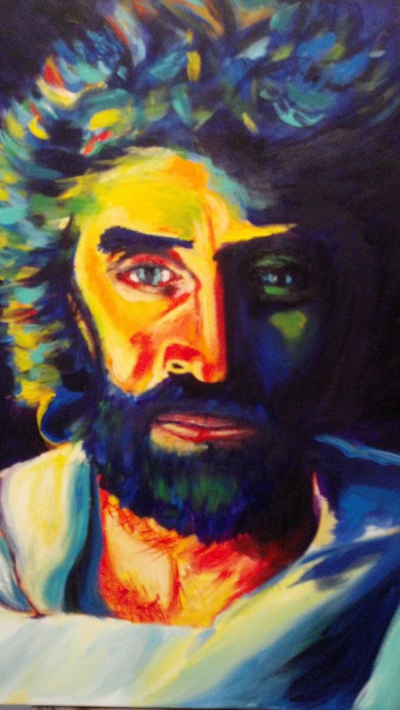 570x1011 Abstract Painting Of Jesus Art That Makes My Heart Flutter - Abstract Jesus Painting