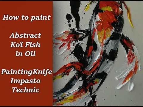 480x360 How To Paint Abstract Fish - Abstract Koi Fish Painting