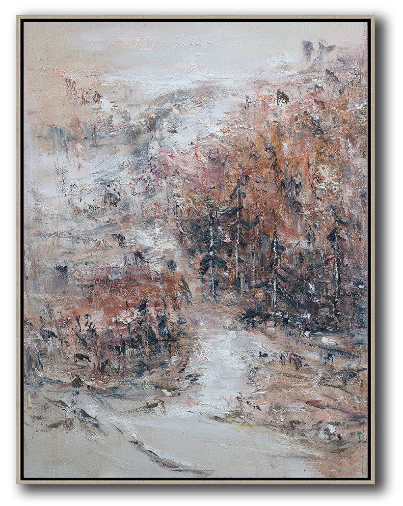 821x1030 Hand Painted Original Abstract Landscape Oil Painting On Canvas - Abstract Landscape Oil Painting