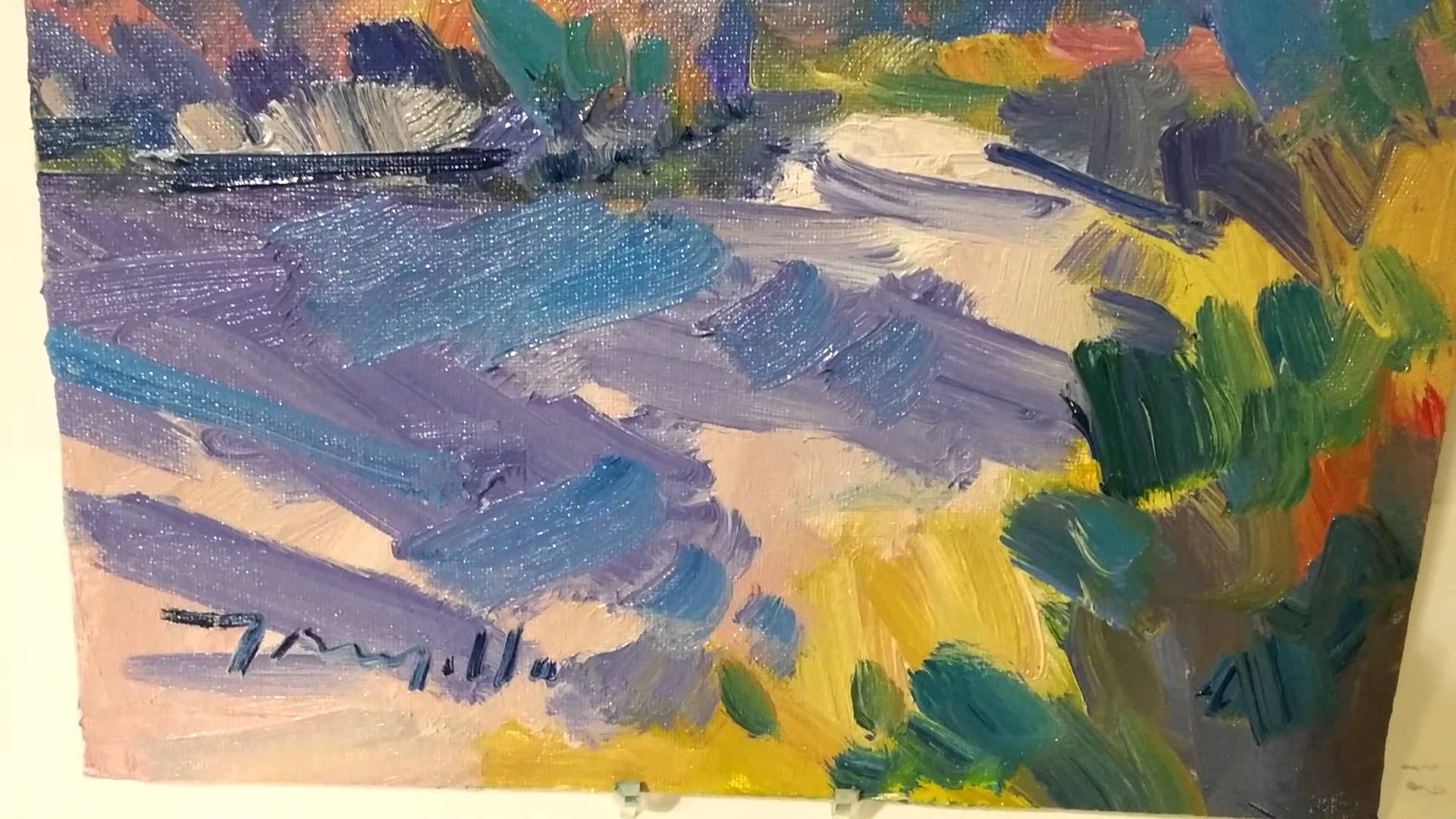 1920x1080 Jose Trujillo Artist - Abstract Landscape Oil Painting