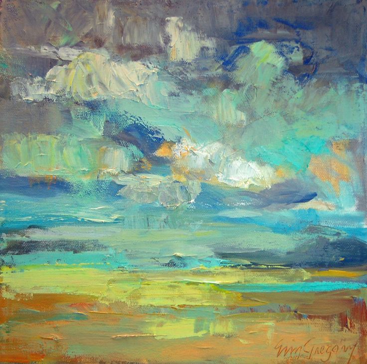 736x730 Landscape Paintings Paintings By Erin Fitzhugh Gregory Paintings - Abstract Landscape Oil Painting