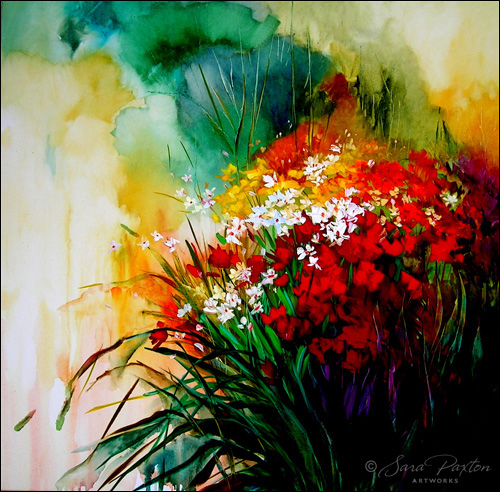 500x492 Sara Paxton Large Scale Landscape Paintings In Oil - Abstract Landscape Oil Painting