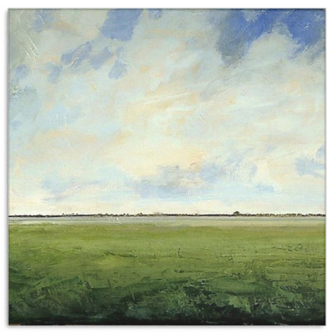 480x480 Field Modern Abstract Landscape Painting Canvas Wrap It's My Style - Abstract Landscape Painting