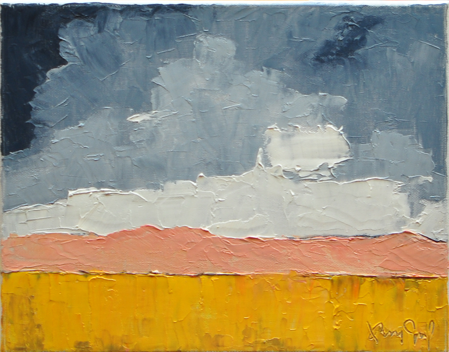 900x705 Layered Harvest By Terry John Woods Roots Up Gallery - Abstract Landscape Painting