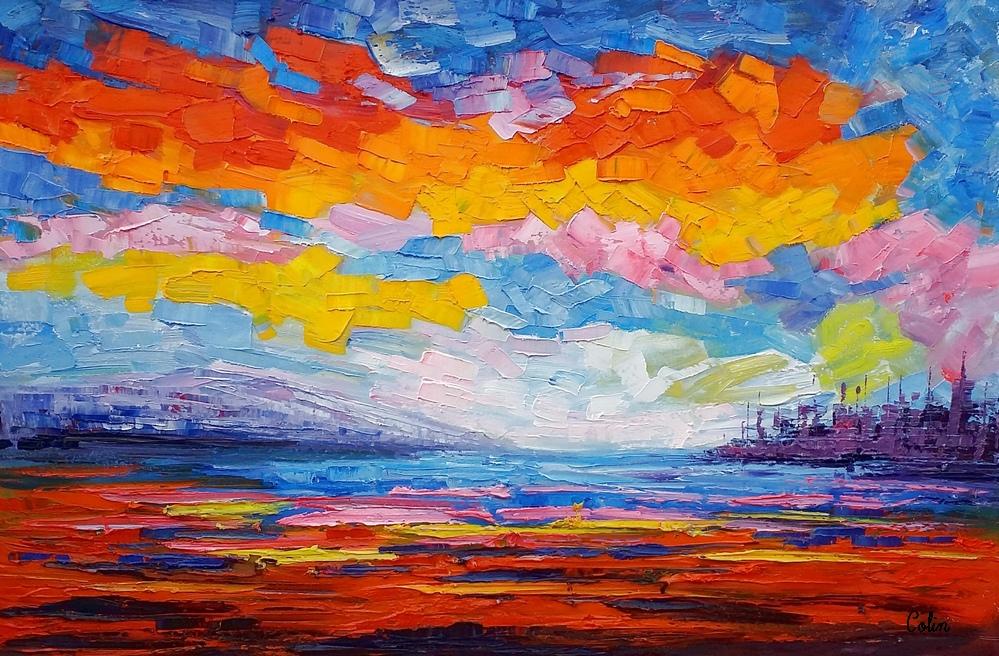 999x656 Oil Painting, Abstract Painting, Large Art, Abstract Landscape - Abstract Landscape Painting