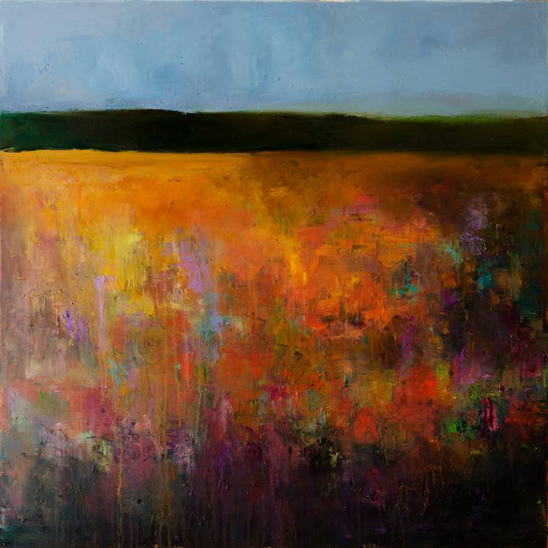 770x770 Saatchi Art Abstract Landscape (Autumn Field) Painting By Anton - Abstract Landscape Painting