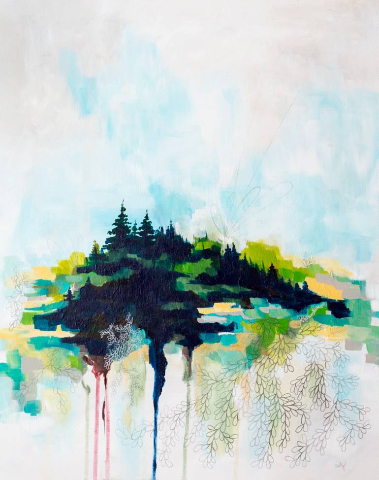 770x974 Saatchi Art Rooted In Maine Abstract Landscape Painting Painting - Abstract Landscape Painting