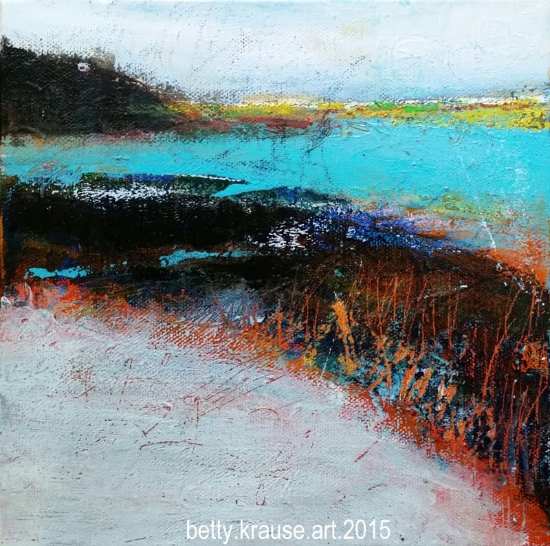 800x794 Abstract Acrylic Landscape Painting, Mixed Media - Abstract Landscape Painting