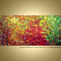 Abstract Leaves Painting