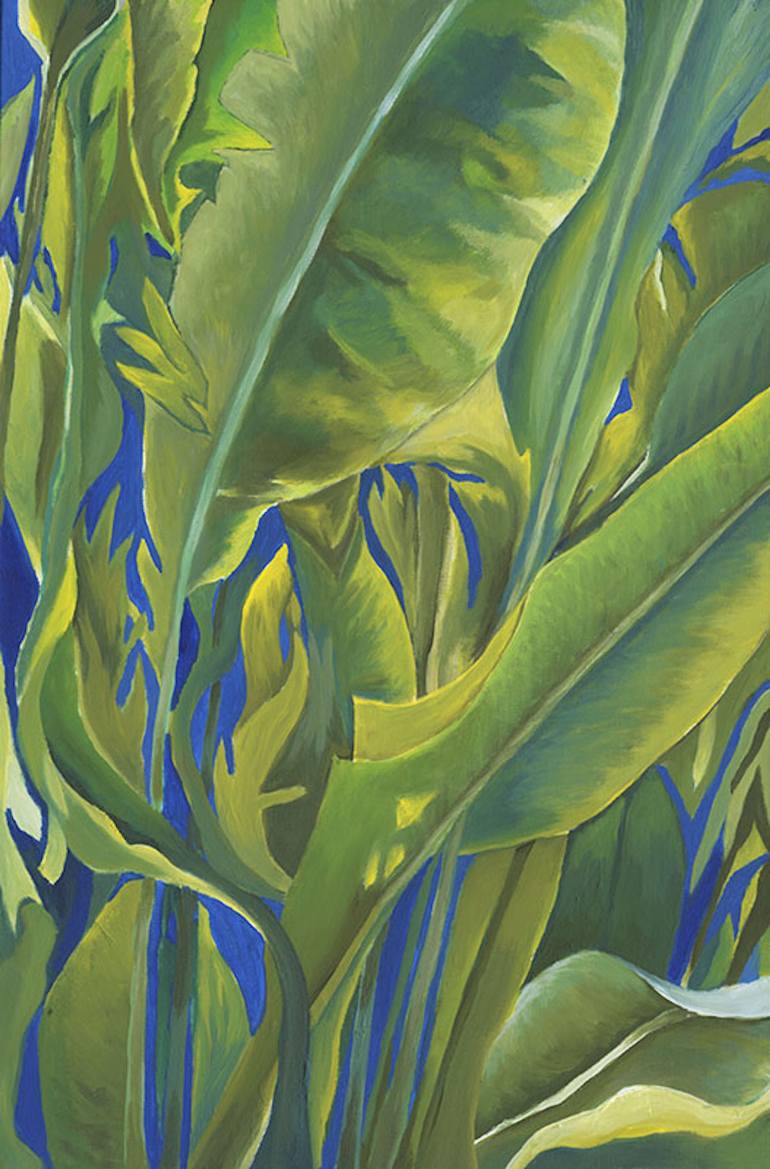 770x1169 Saatchi Art Abstract Leaves Painting By Nicky Spaulding - Abstract Leaves Painting