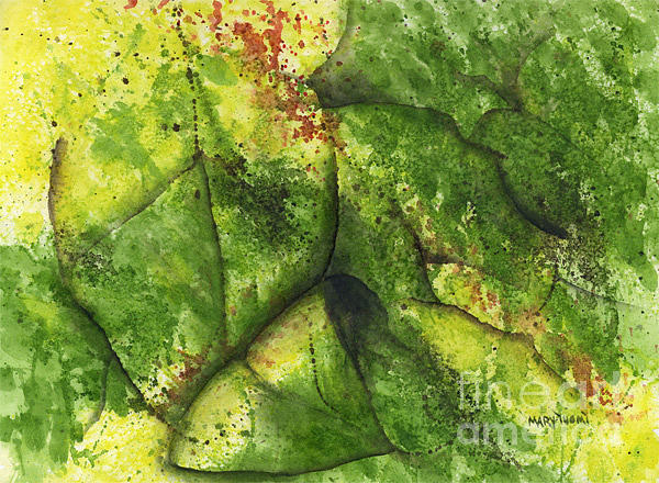 600x440 Abstract Leaf Painting By Mary Tuomi - Abstract Leaves Painting