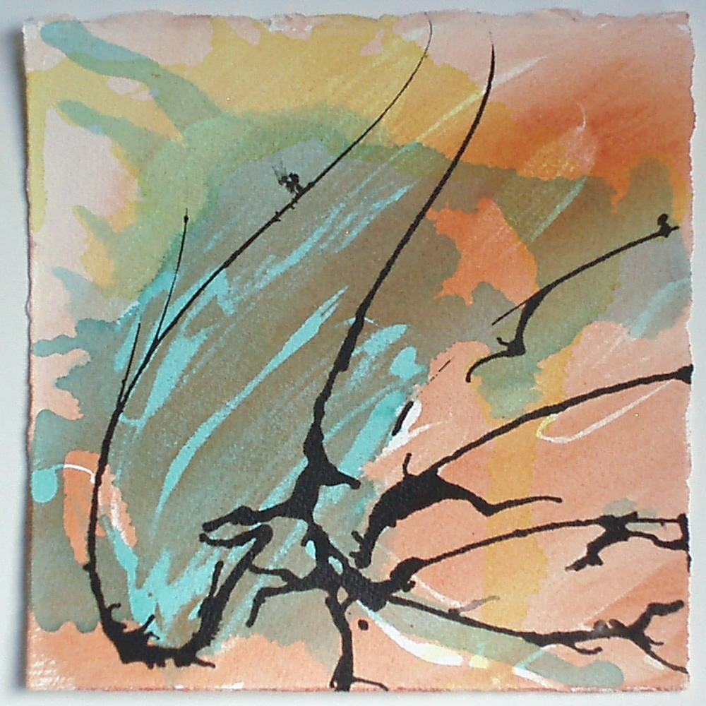 1000x1000 Colors And Lines Life Needs Art By Karen Koch - Abstract Line Painting