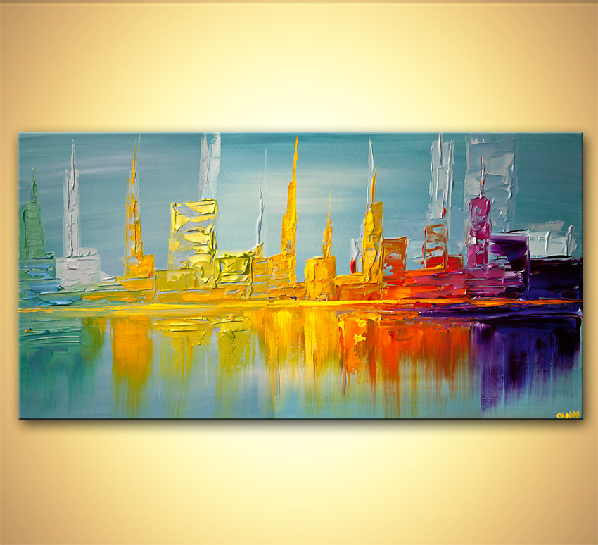 850x774 Painting - Abstract Line Painting