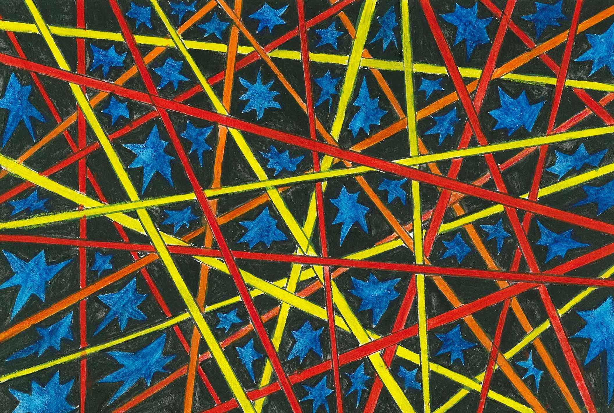 2111x1422 Abstract Line Paintings - Abstract Line Painting