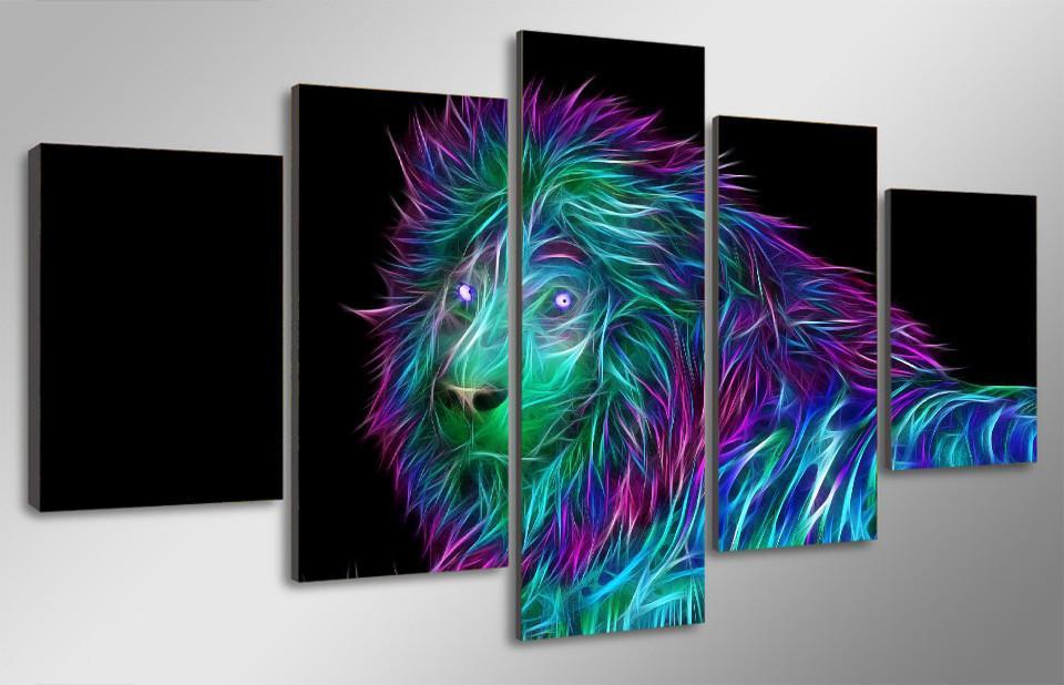 Abstract Lion Painting at PaintingValley.com | Explore collection of ...