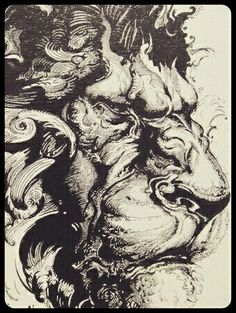 236x313 Lion, Original Acrylic Painting, Black And White Art, Wild Life - Abstract Lion Roar Painting