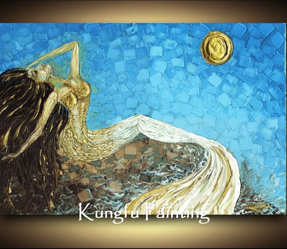 1000x866 Abstract Mermaid Painting - Abstract Mermaid Painting