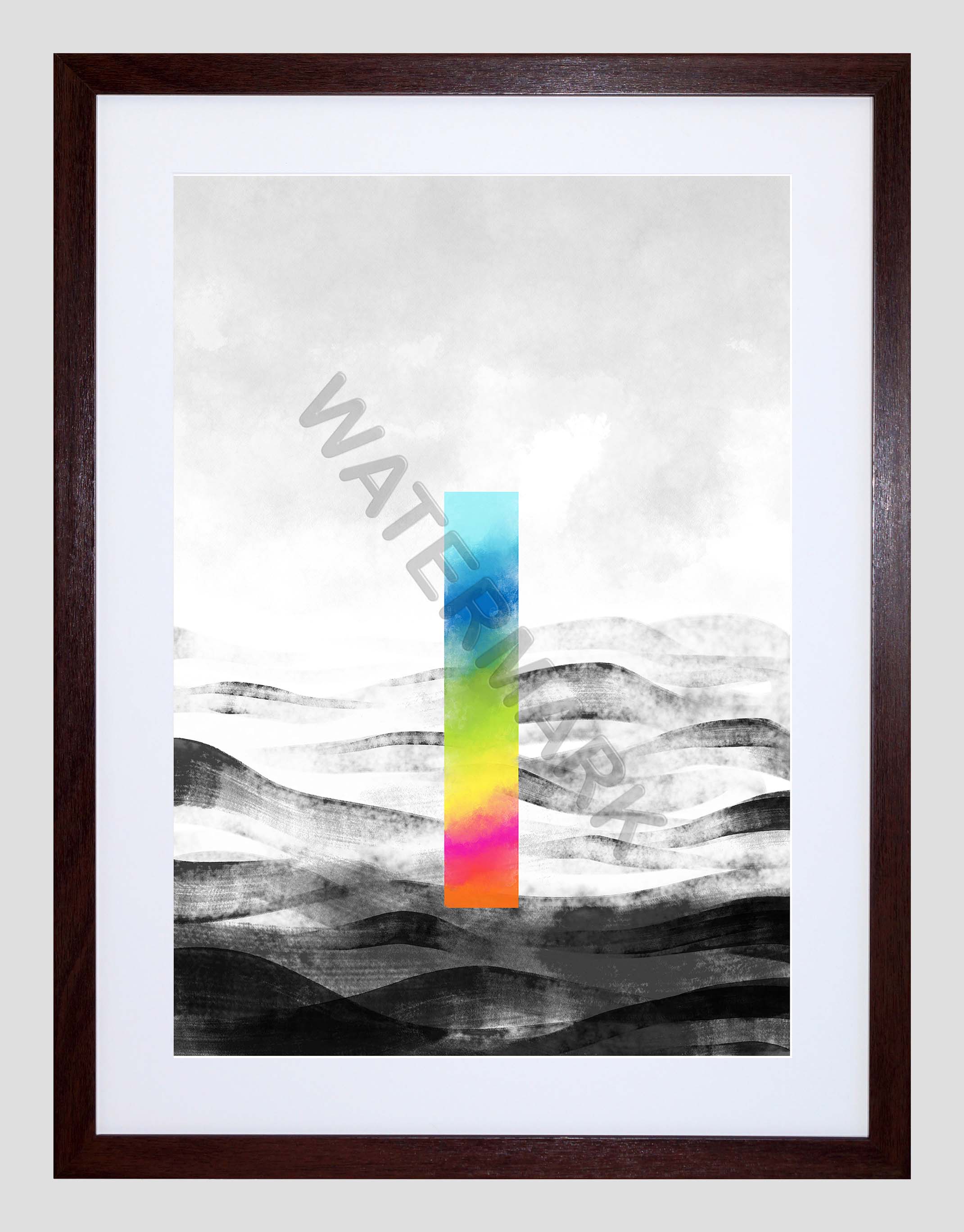 2141x2735 Abstract Minimalist Painting Colour 9x7 Framed Art Print F97x14058 - Abstract Minimalist Painting