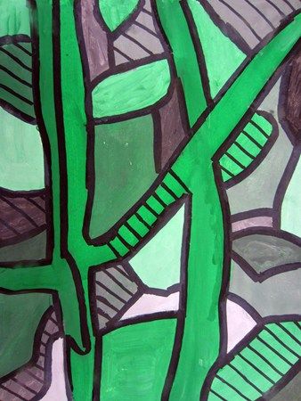 338x450 Monochromatic Abstract Painting, Cedar Creek Dawson130's Art - Abstract Monochromatic Painting