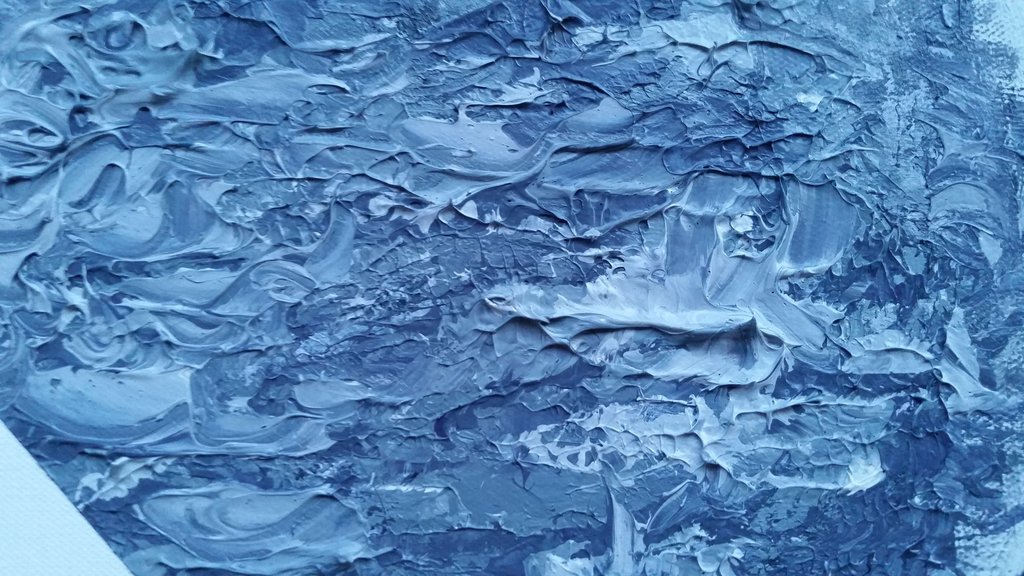 1024x576 Monochromatic Moon, Original Abstract Painting Alexandra Romano Art - Abstract Monochromatic Painting