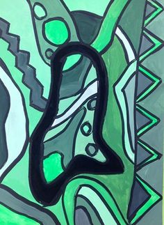 236x323 Monochromatique Autoportrait - Abstract Monochromatic Painting