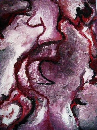 400x533 Broken Color Teen Ink - Abstract Monochromatic Painting