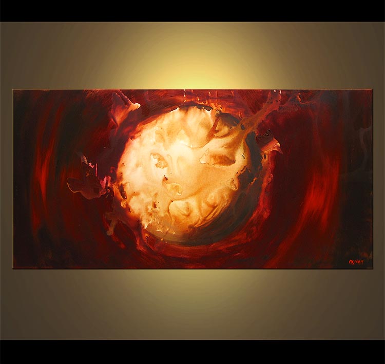 750x709 Painting - Abstract Moon Painting