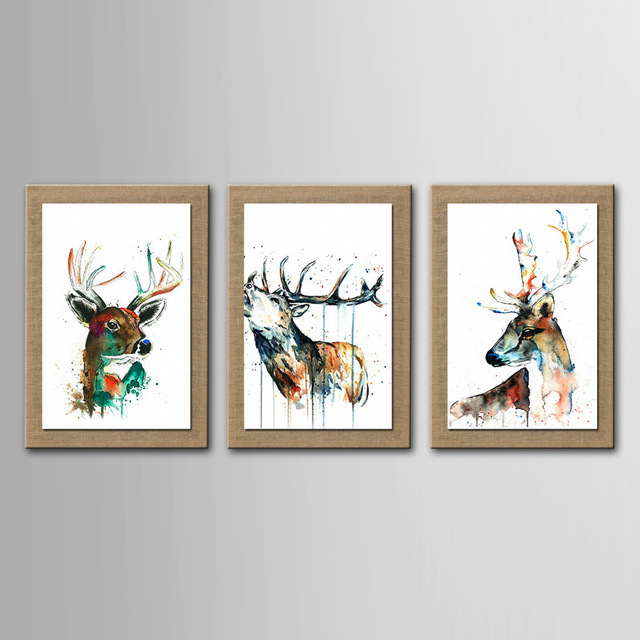 640x640 Oil Lentz Painting Decoration Abstract Lucky Moose Hand Painted - Abstract Moose Painting