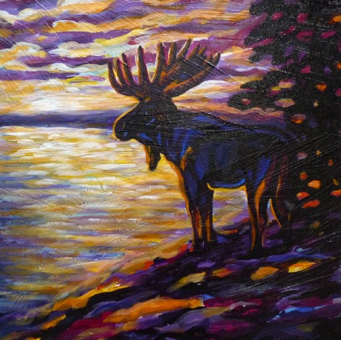 Abstract Moose Painting at PaintingValley.com | Explore collection of