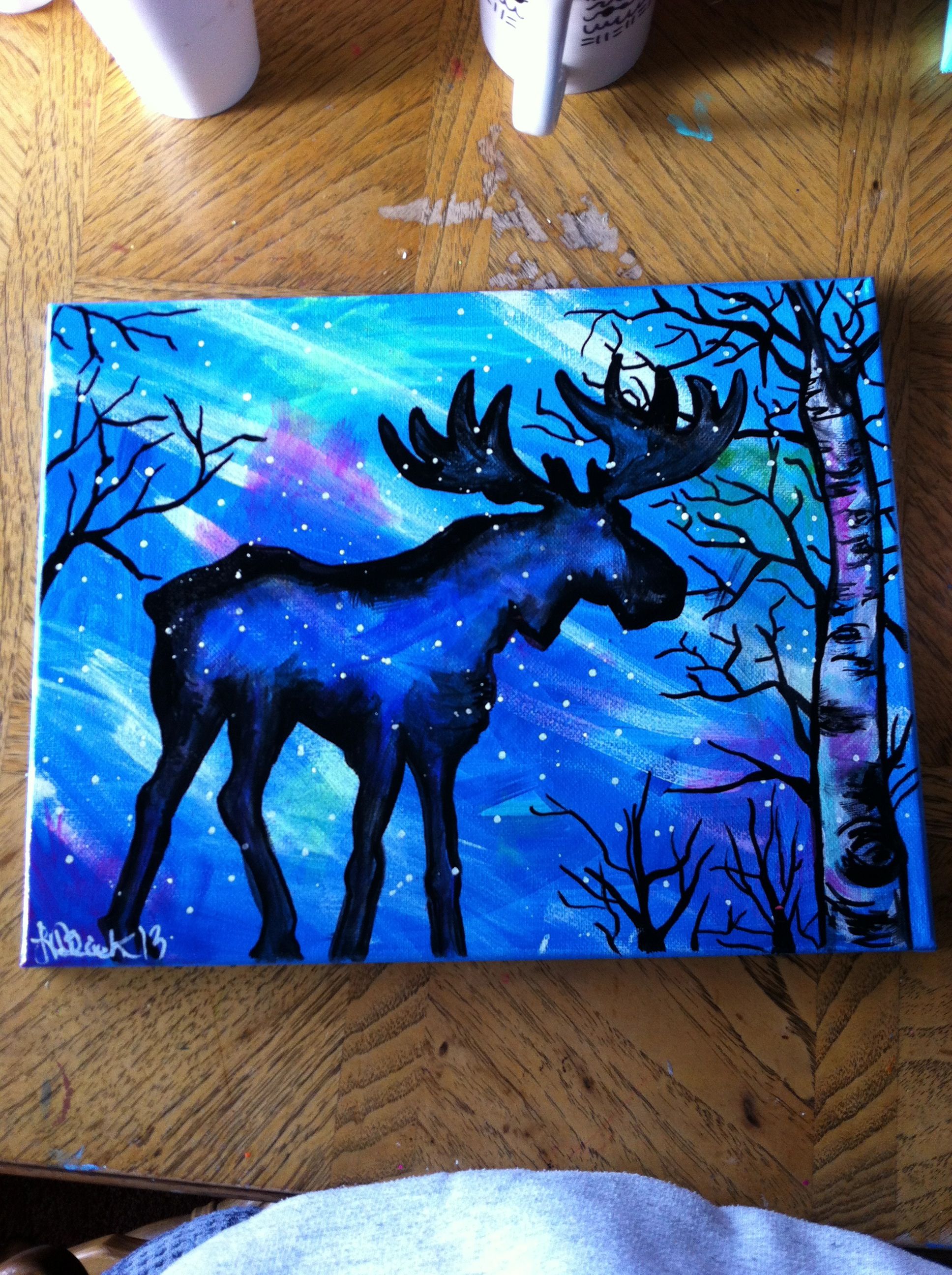 Abstract Moose Painting at PaintingValley.com | Explore collection of