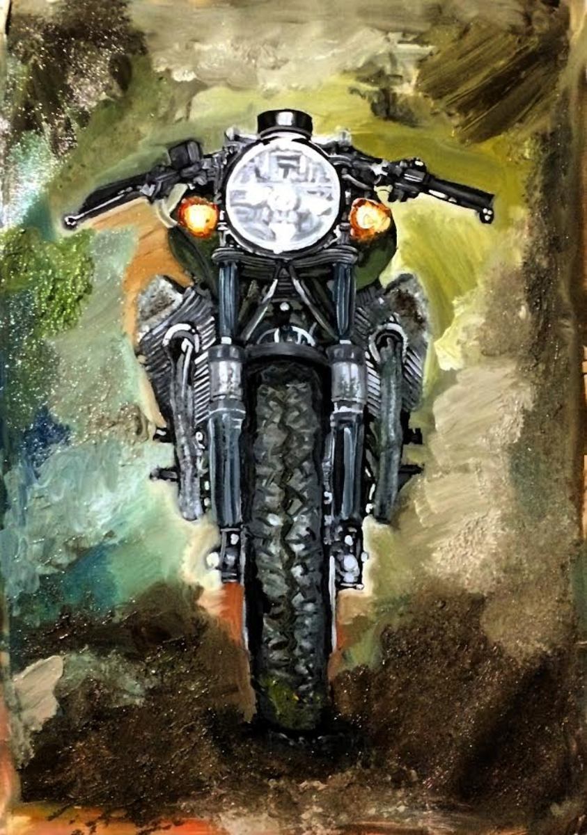 Abstract Motorcycle Painting At PaintingValley Com Explore Collection   Abstract Motorcycle Painting 7 