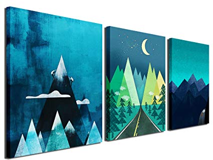 425x319 Gardenia Art - Abstract Mountain Painting