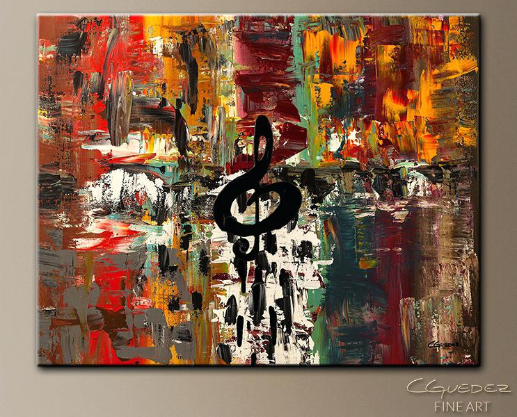 743x600 Abstract Music Art Theme Ironbarcafe - Abstract Music Painting
