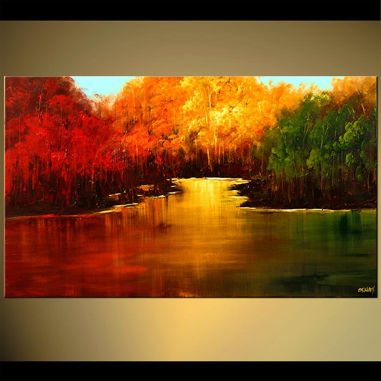 750x750 Painting - Abstract Nature Painting