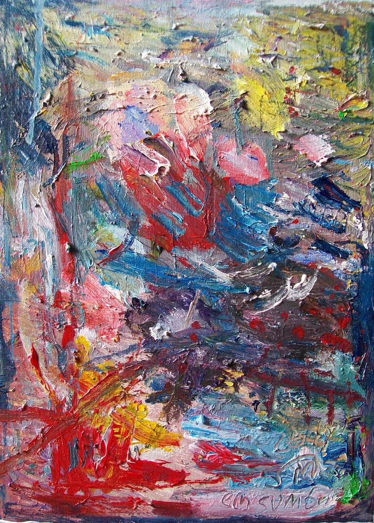 770x1078 Saatchi Art Abstract Nature Painting By Martinus Sumbaji - Abstract Nature Painting