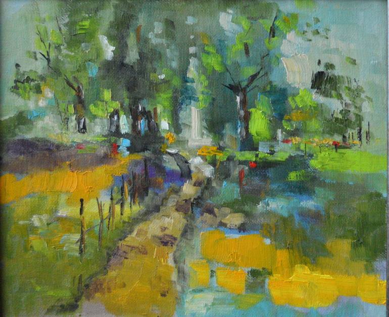 770x628 Saatchi Art Abstract Nature Painting By Buba Glodjovic - Abstract Nature Painting