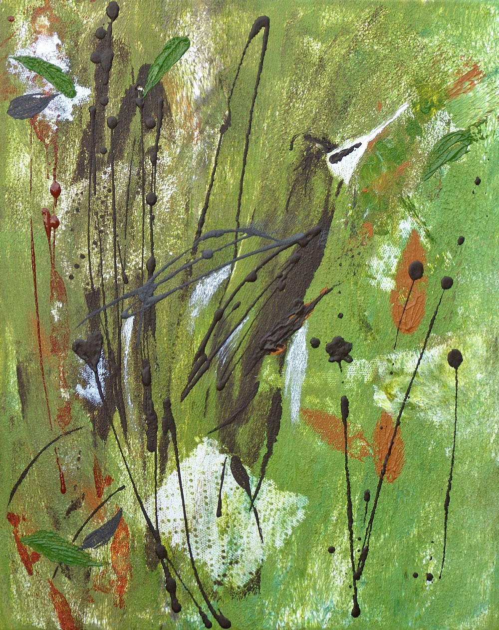 1000x1262 Spirit Bird Abstract Nature Canvas Painting - Abstract Nature Painting
