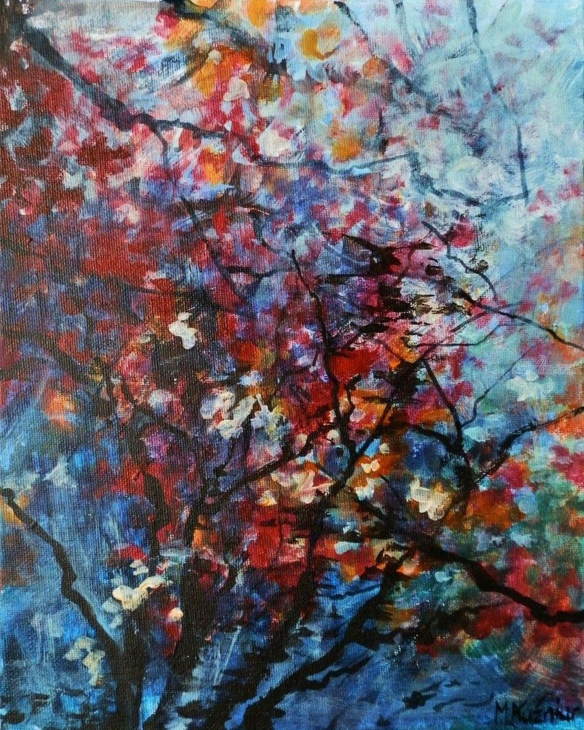 850x1063 The Mirror Paintings By Marta - Abstract Nature Painting