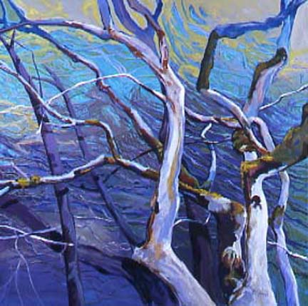 432x429 Abstract Nature Oil Painting By Purepwnage575 - Abstract Nature Painting