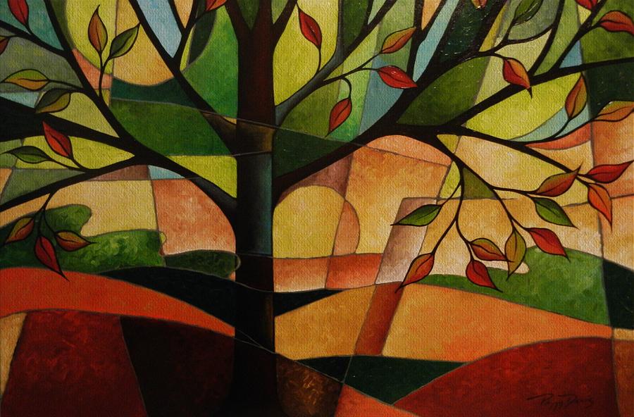 900x592 Abstract Nature Painting By Peggy Davis - Abstract Nature Painting