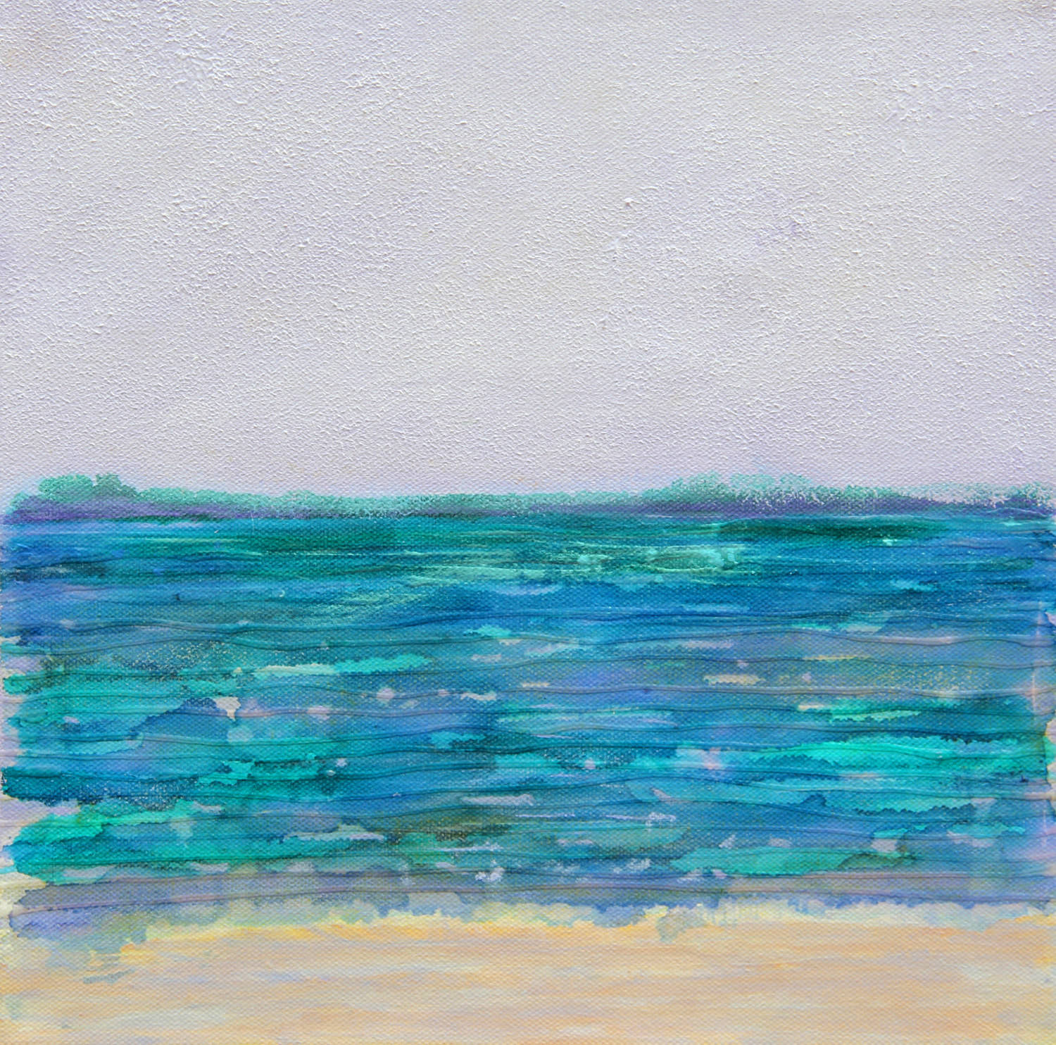 1500x1484 Dreams 12x12 - Abstract Ocean Painting