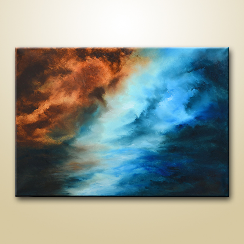 800x800 Abstract Ocean Painting By Niki Katiki - Abstract Ocean Painting
