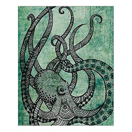 425x425 Custom Beautiful Modern Art Abstract Painting Octopus - Abstract Octopus Painting