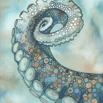 354x354 Best Octopus Painting Products On Wanelo - Abstract Octopus Painting