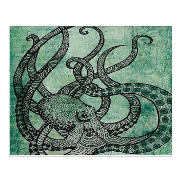 355x355 Buy Custom Beautiful Modern Art Abstract Painting Octopus Canvas - Abstract Octopus Painting