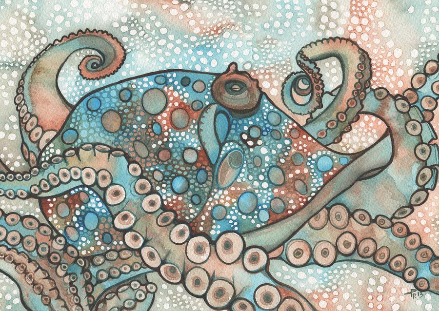 900x638 Octopus Paintings Fine Art America - Abstract Octopus Painting