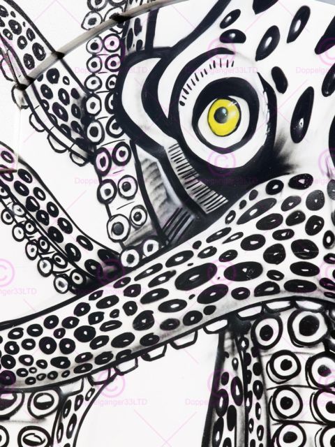 480x640 Painting Illustration Abstract Octopus Eye Tentacles Art Print - Abstract Octopus Painting