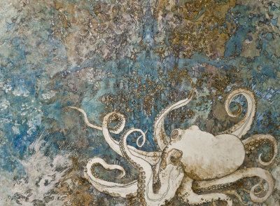 400x294 Octopus Painting Abstract Octopus Painting Art - Abstract Octopus Painting