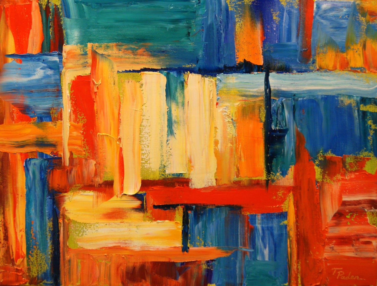1600x1214 Daily Painters Abstract Colorful Oil Painting - Abstract Oil Painting