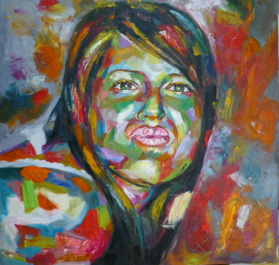 900x854 Abstract Oil Painting - Abstract Oil Painting Portraits